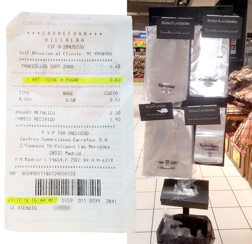 Bolsas de plástico pan